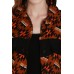IKAT Print Ruffle Jacket