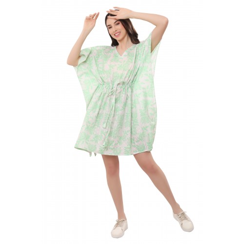 neon green kaftan free size 