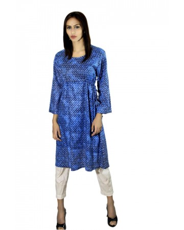Blue printed kurti