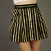 Striped Box Pleat Skirt